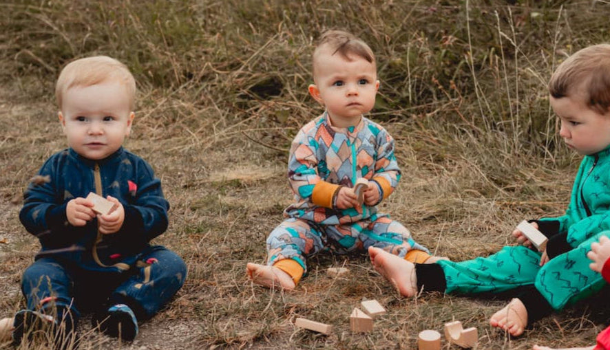 Merino Overall – Bunte Berge