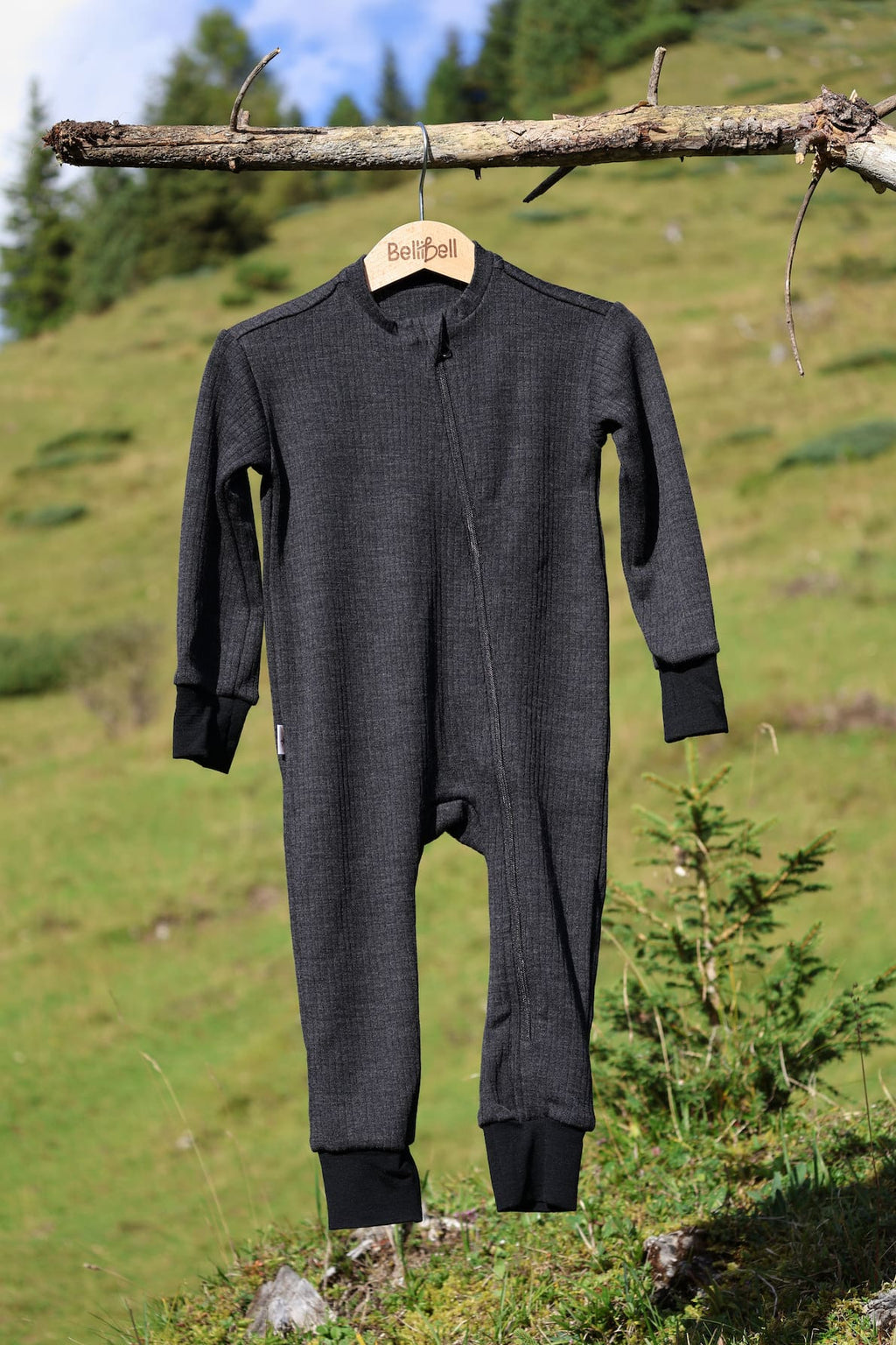 Merino Overall – Schwarz