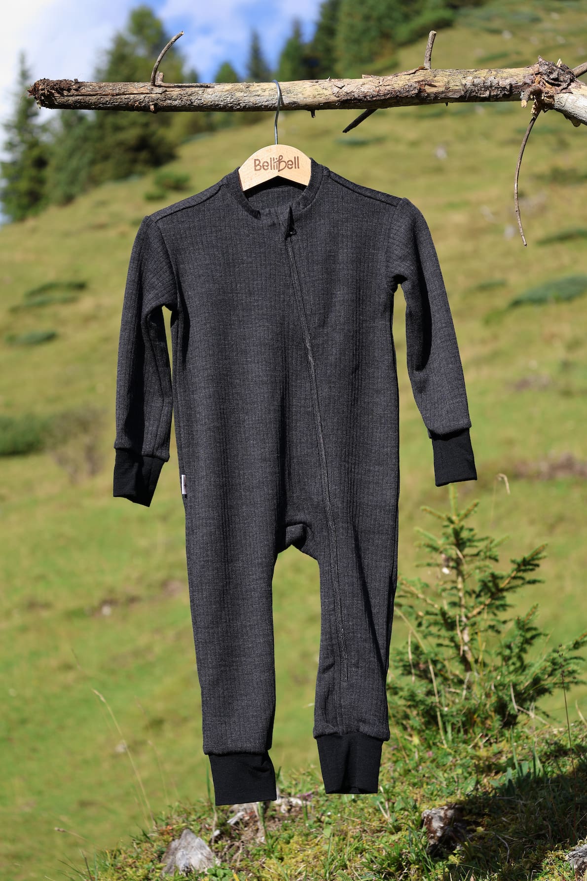 Merino Overall – Schwarz