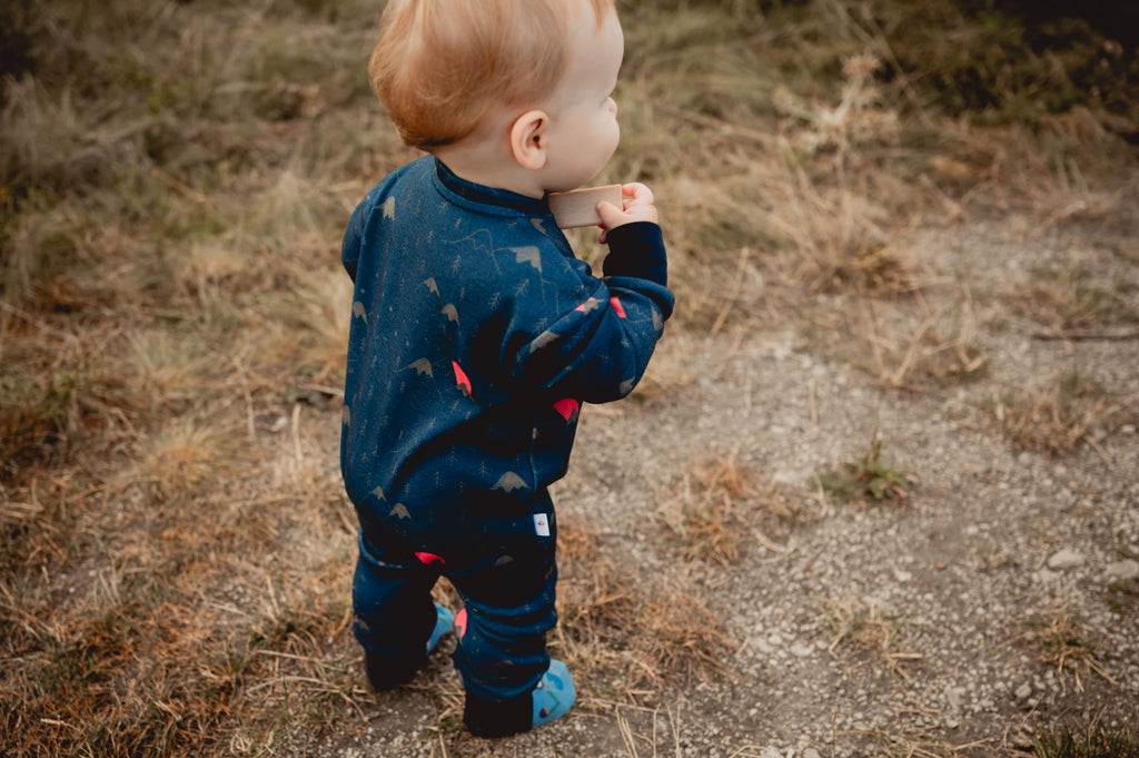 Merino Overall – Blaue Berge