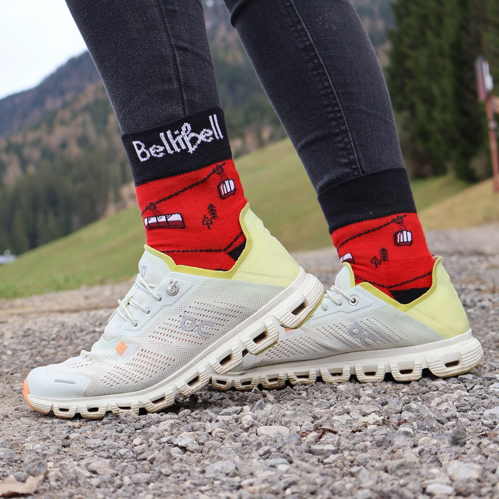 Merino Socken – Seilbahn Rot