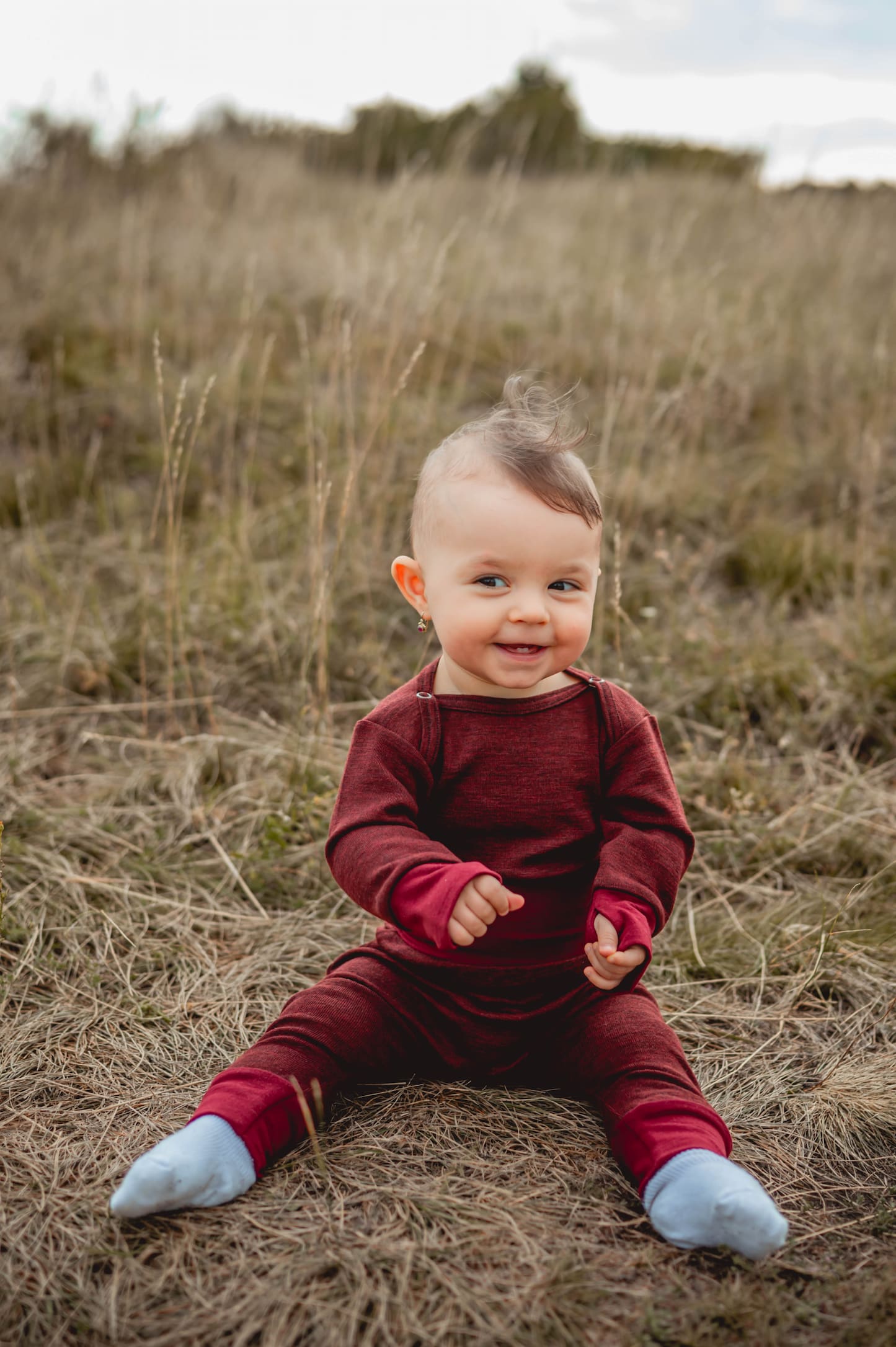 Merino Strampler - Bordeaux