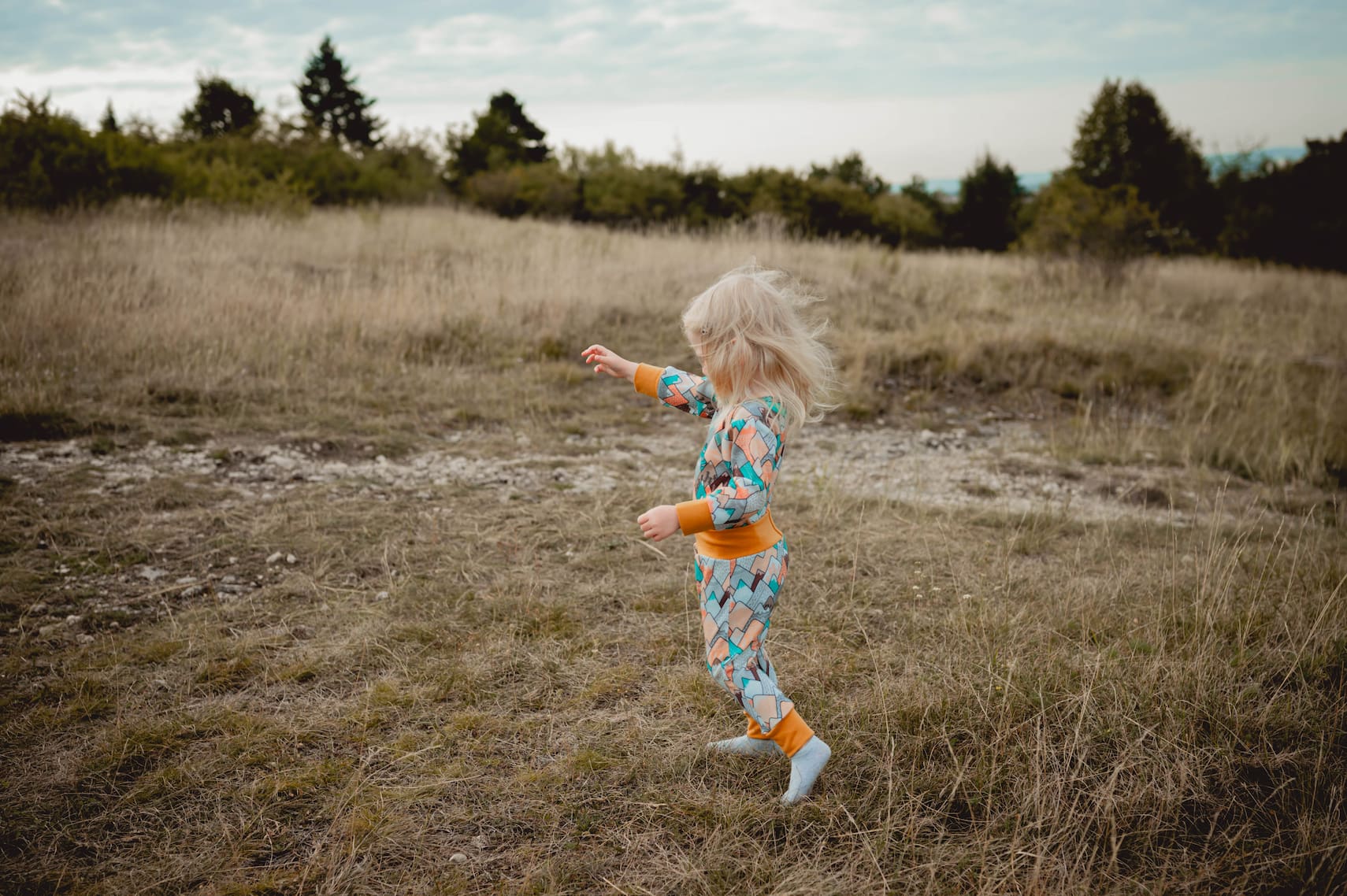 Merino Strampler – Bunte Berge