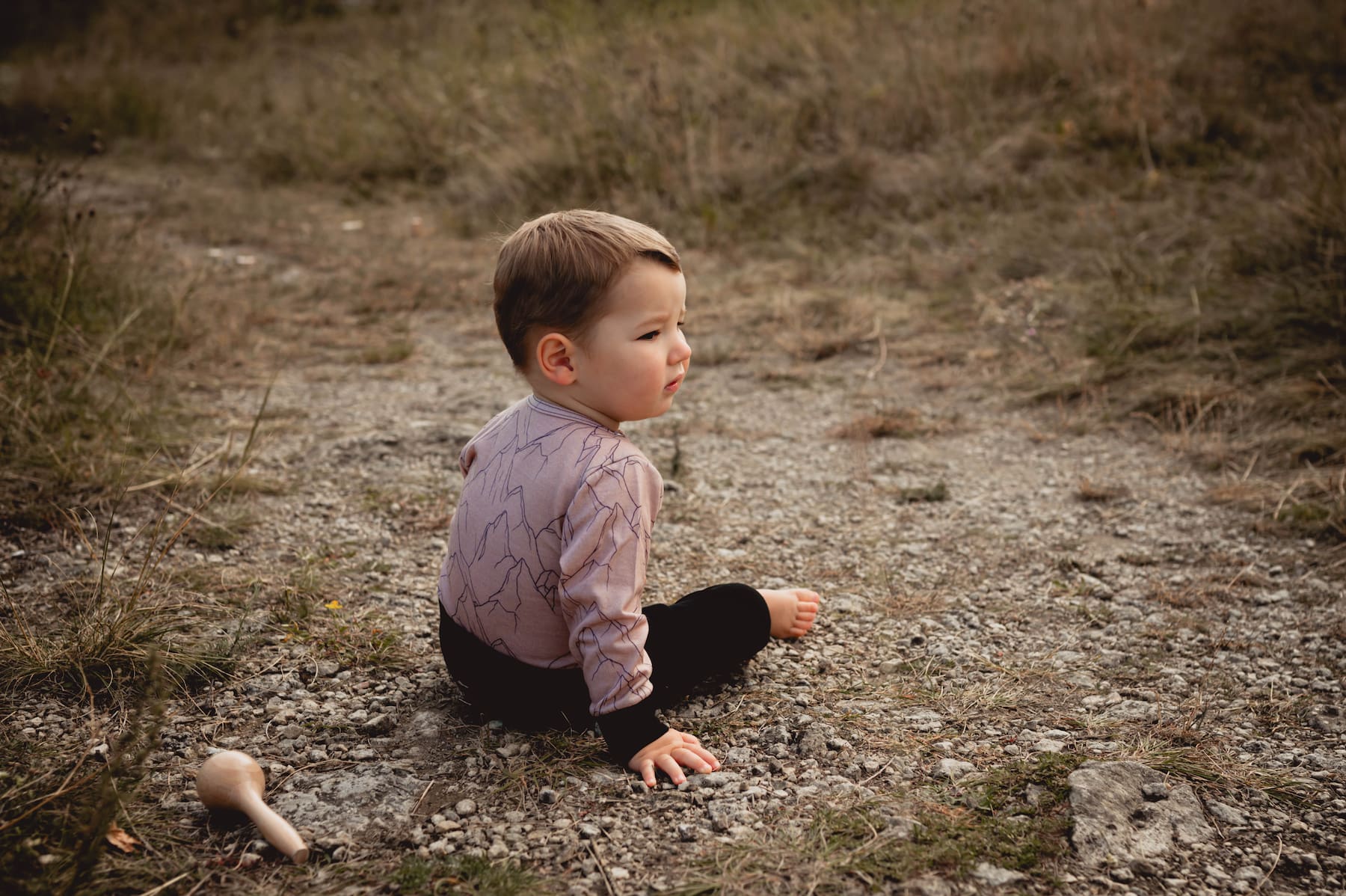 Merino Strampler - Goldene Berge